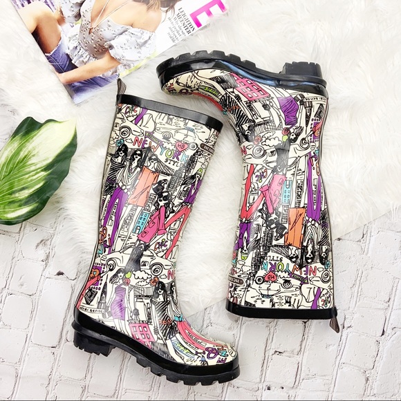 henri bendel Shoes - RARE Henri Bendel "NY Girl" Rain Boots